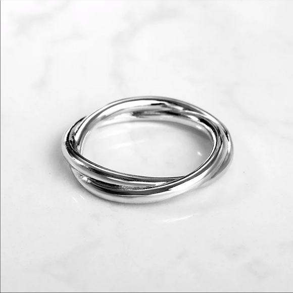 New Women’s 925 Silver Simple Twisted Ring - Picture 2 of 6